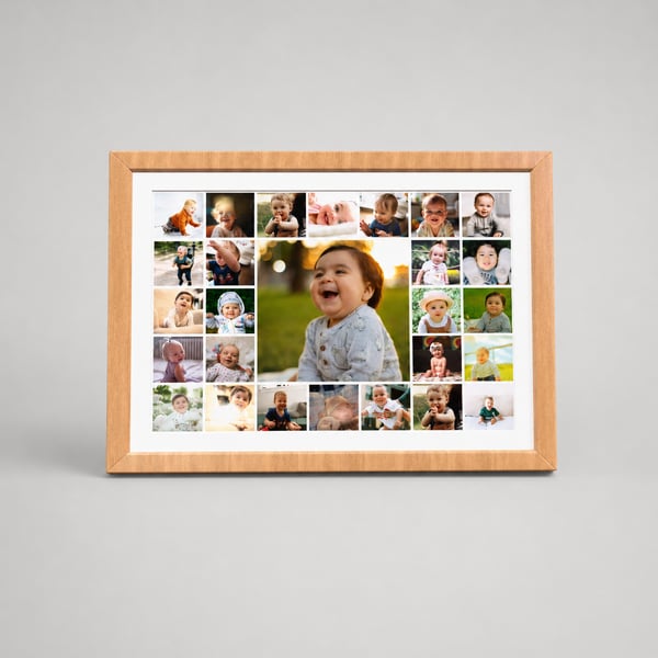 Horizontal Photo Frame - Laughing baby