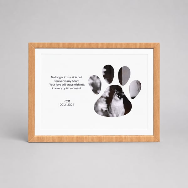 Horizontal Photo Frame - Pet love