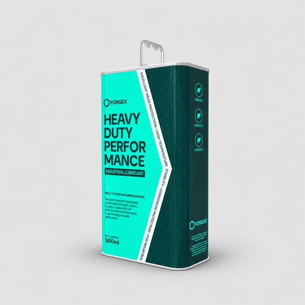Industrial Lubricant Tin Can Packaging Template