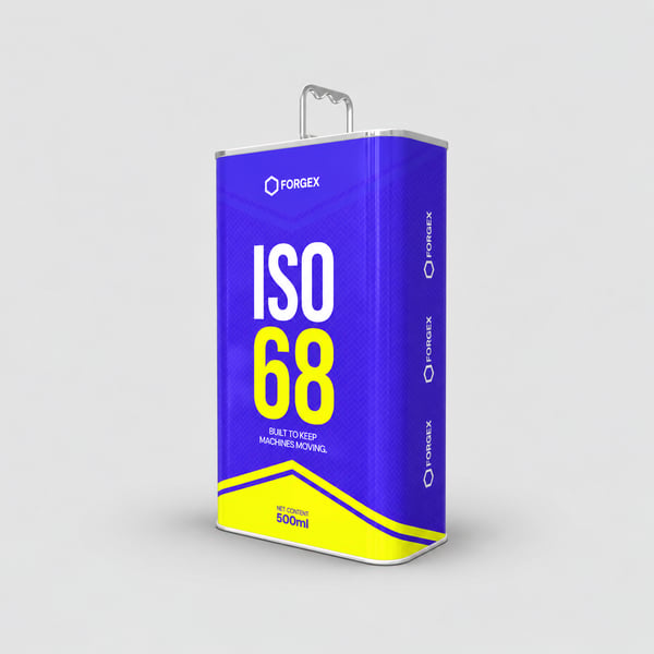 Premium Hydraulic Lubricant Oil Can Mockup
