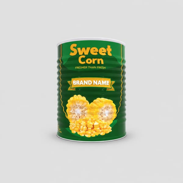 Metal Sweet Corn Can Packaging Design