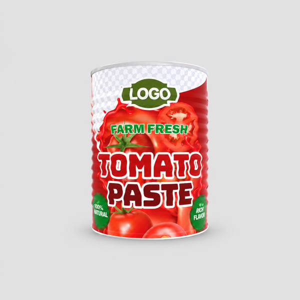 Metal Food Tin Container Product Mockup