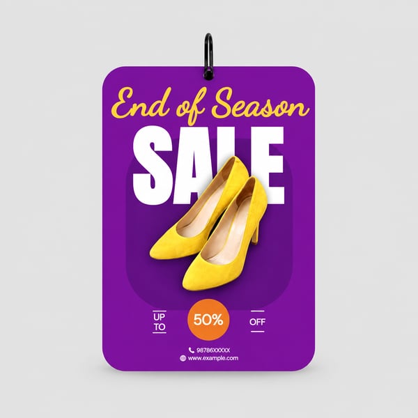 Season Clearance Sale Promotional Dangler