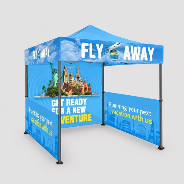 Custom Outdoor Advertising Tent Canopy Mockup