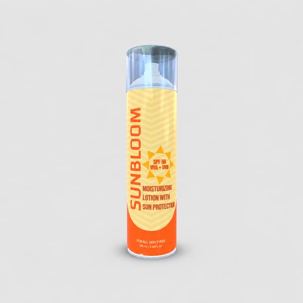 Moisturizing Lotion Cosmetic Pump Can Design Mockup
