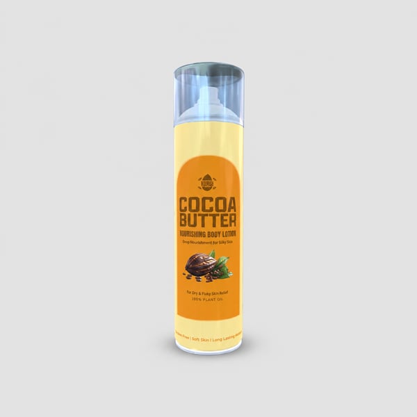 Body Lotion Cosmetic Pump Can Design Mockup