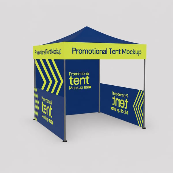 Outdoor Promotional Event Tent Mockup
