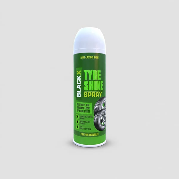 Advanced Tyre Shine Spray Can Design Mockup