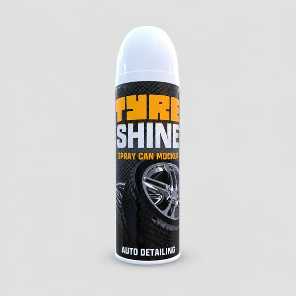 Automotive Tire Shine Aerosol Can