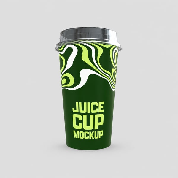 Branded Juice Cup Packaging Mockup