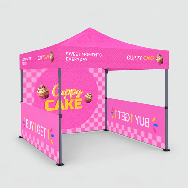 Just Lauched Promotional Tent Design Mockup