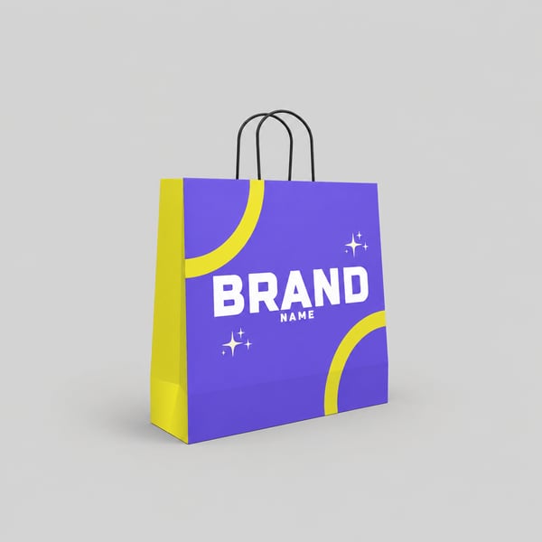 Modern Retail Paper Bag Template