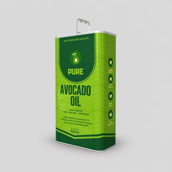 Avocado Oil Tall Can Design Mockup