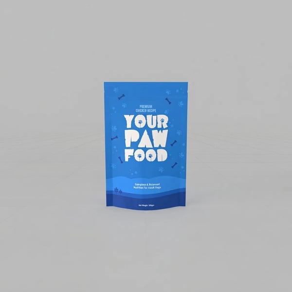 Dog Food Pouch Packaging Template