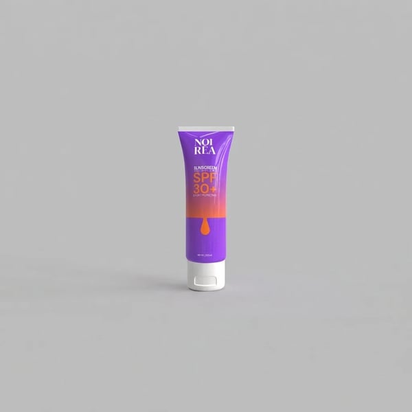 Sunscreen SPF 30+ Lotion Tube Packaging Template 